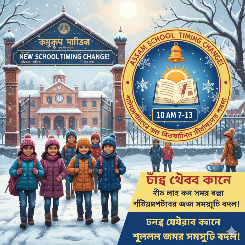Assam school timing