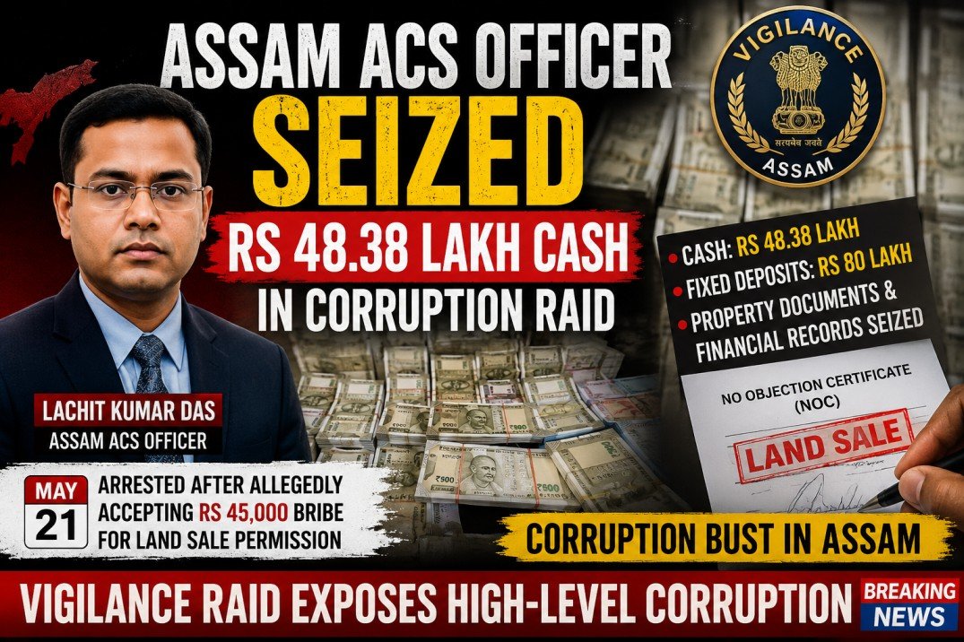 Anti Corruption Operation In Guwahati Lachit Kumar Das, An Assam Civil Service (acs) Officer
