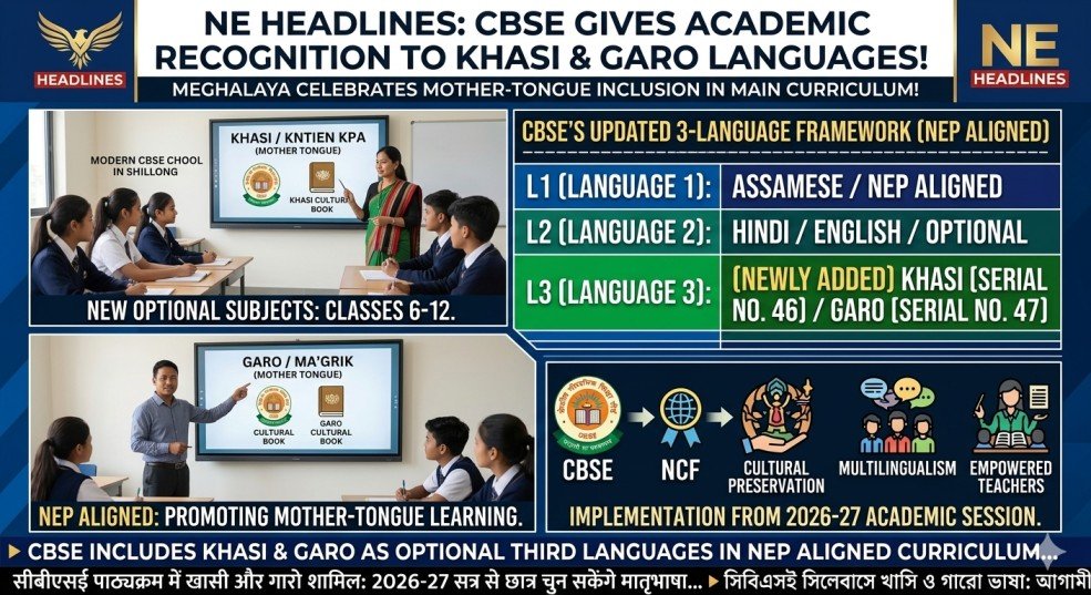 Cbse Introduce Garo And Khasi To Curriculum